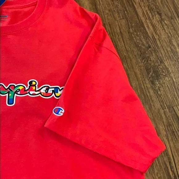 Men’s Champion T- Shir Red Flags of the World XL New - Picture 10 of 10